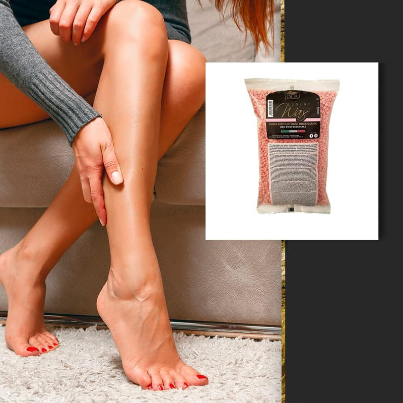 [Australia] - JaDy - Waxing beads for hair removal, professional and pain-free wax beads for all zones - 1kg titanium pink 