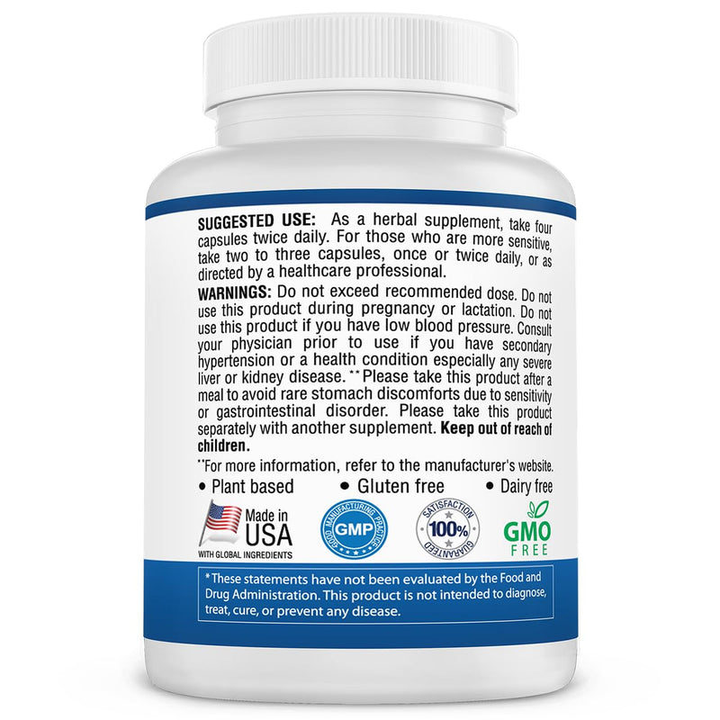 [Australia] - [3-Bottle Value Pack] Longevity Blood Pressure Formula - with 12+ Natural Herbs. Dietary Support Supplement 90 Count (Pack of 3) 