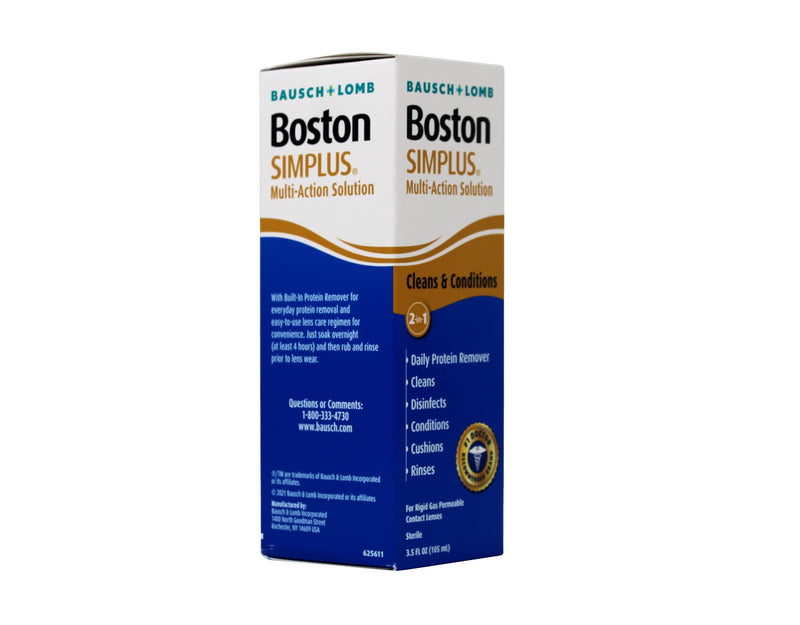 Bausch & Lomb Boston Simplus Multi-Action Solution, 3.5 OZ (Pack of 4)