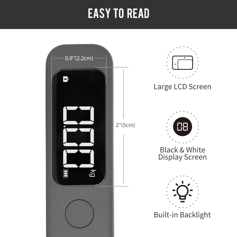 pack all Travel Accessories Bundle | 110 Lbs Luggage Scale(Grey) & TSA Luggage Locks(4 Pack)