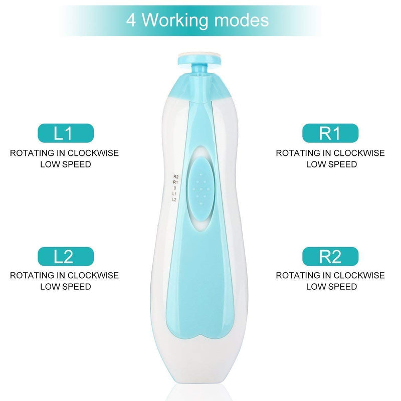 [Australia] - Baby Electric Nail File, 8 in 1 Safe Baby Nail Trimmer, Baby Nail Clippers with 6 Grinding Heads, Baby Nail Care Kit for All Ages 