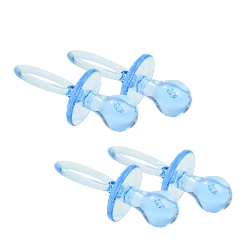 [Australia] - 50 Pieces 2.75 Inch Baby Pacifier Baby Shower Plastic Pacifier for Baby Shower Pacifier, Baby Shower Gender Show Party Decoration DIY Baby Shower Birthday Party Gift (Blue) Blue 