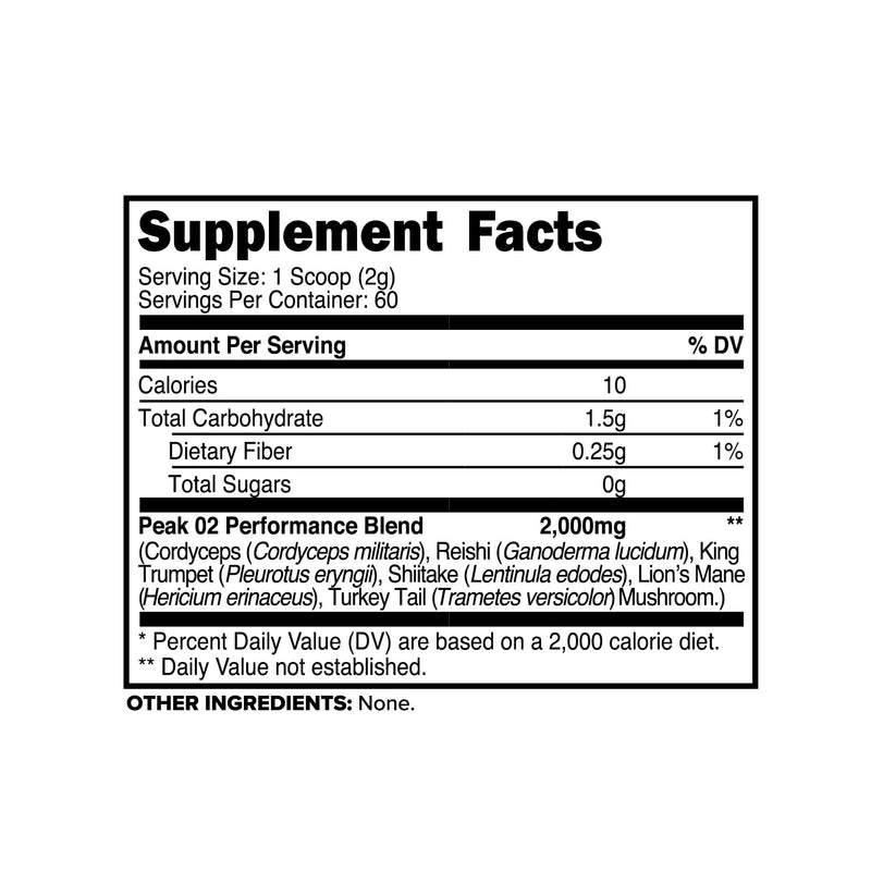 [Australia] - PrimaForce Peak O2 Workout Supplement, 120 grams - Proprietary Blend, Non-GMO, Vegan and Gluten Free Unflavored 60 Servings (Pack of 1) 
