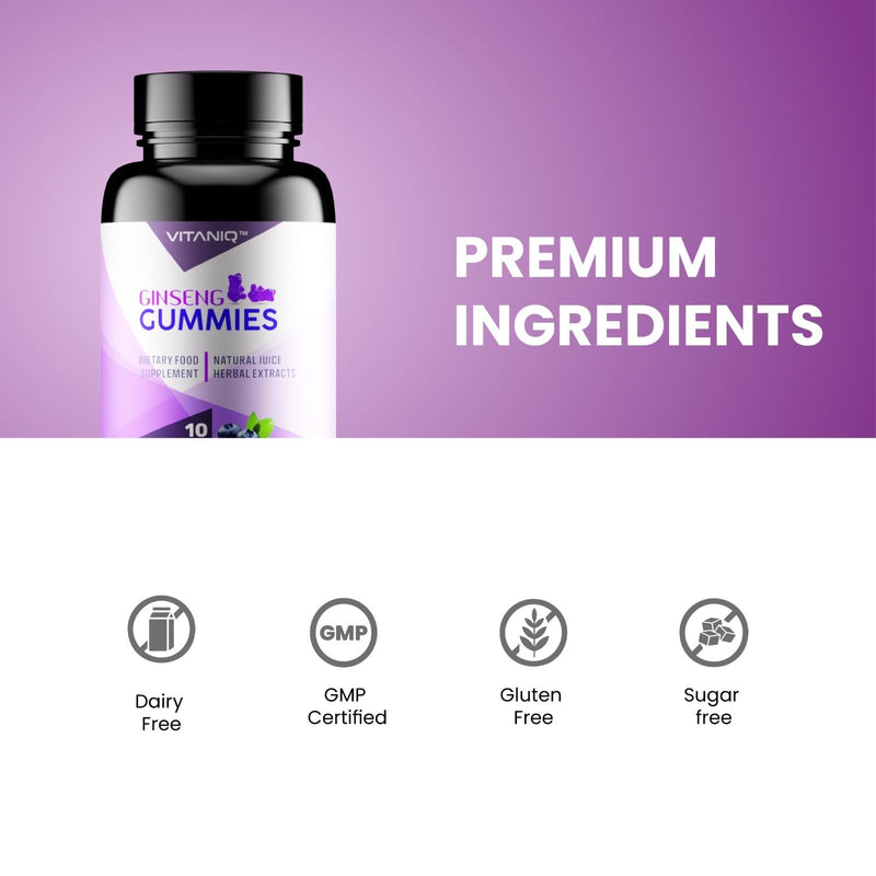 500mg Gummy | Stronger | Longer | Harder | Performance | Extra Strength Enhancing Gummies, Stamina Endurance Booster Supplement for Men | 10 Ginseng Gummy