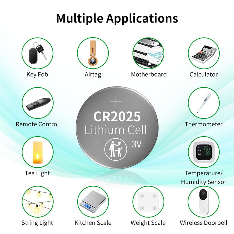 [Australia] - CR2025 Battery (10 pcs) 