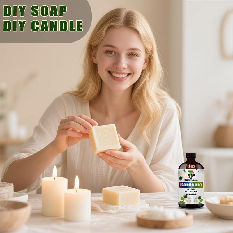 [Australia] - Gardenia Essential Oil (4 oz/120 ml) ‚Äî Gardenia Oils for Aromatherapy, diffusers, humidifiers, Home fragrances, DIY Skincare, soap Making, DIY Candle, Relaxation, Yoga, and Meditation 4 Fl Oz (Pack of 1) 