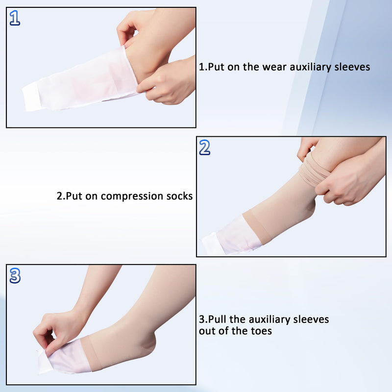 [Australia] - BellaAcht Medical Compression Stockings Women's 23-32 mmHg Compression Socks Graduated Support Support Stockings for Varicose Veins, Edema, Circulation Promotion M Beige 
