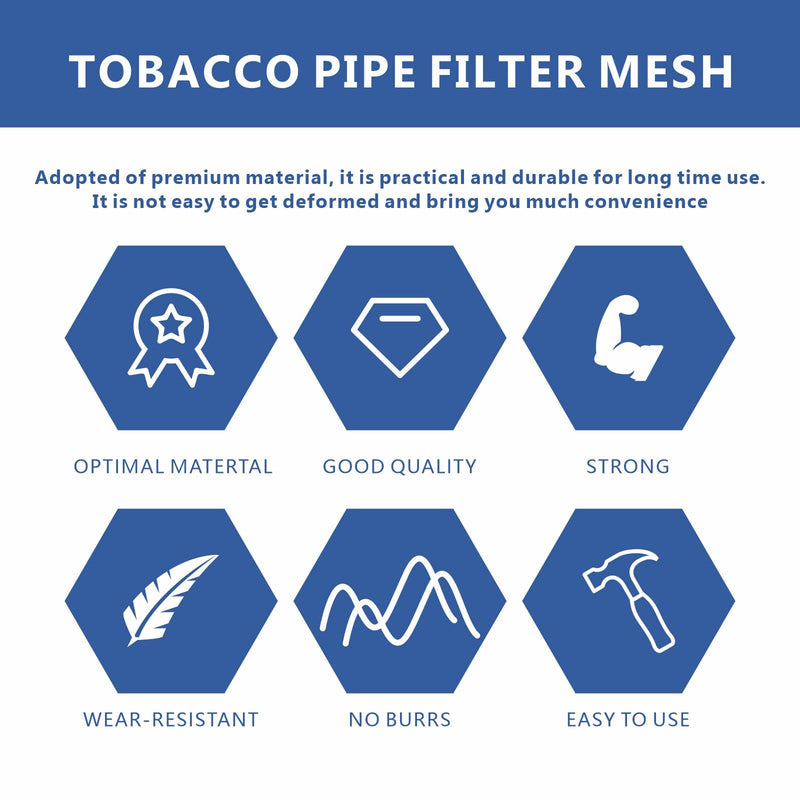 [Australia] - 60 Pieces 1/2 Inch Stainless Steel Mesh Clean Screens with Tapered Design, 0.5 Inch Size, Along with a 3-in-1 Cleaning Tool, Brush, and Stainless Steel Storage Box 