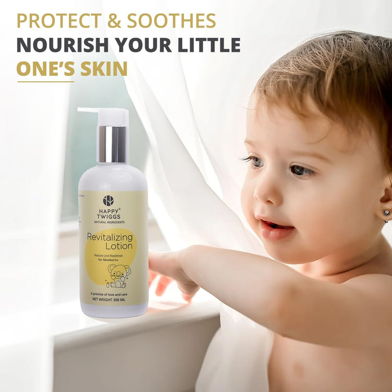Organic Revitalizing Body Lotion for Newborn, Kids, Adults - Vitamin C & Watermelon Extract for Sensitive Skin, Non-Greasy, Tear-Free, Hydrating & Nourishing Body Lotion - Moisturizes & Protects