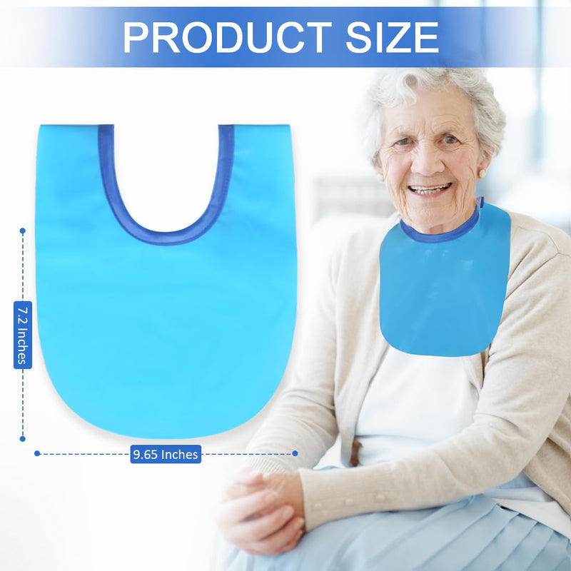 [Australia] - Tracheostomy Shower Cover Neck Stoma Protector for Tracheostomy,Waterproof Shower Shield Neck Stoma Guard (Blue-2pc) Blue-2pc 