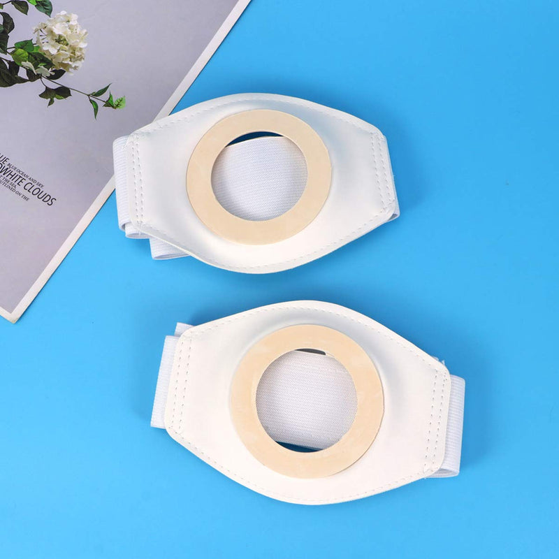 [Australia] - EXCEART 2pcs Stoma Hernia Belts Colostomy Bag Belt Ostomy Belt Support for Colostomy Ileostomy Urostomy Breathable Fabric Postoperative Band Beige 