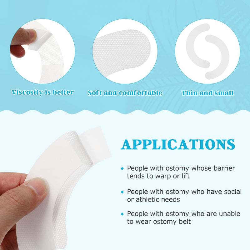 [Australia] - COHEALI Stoma Tape 20Pcs Colostomy Bag Tapes Stoma Barrier Strips Adhesive Ostomy Supplies 
