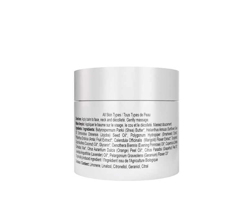 Resveratrol Vegan C Ultra Rich Balm – USDA Certified Organic Anti-Aging Face & Neck Cream – Vitamin C Facial Moisturizer for Brightening & Deep Hydration – 1.7 Fl Oz