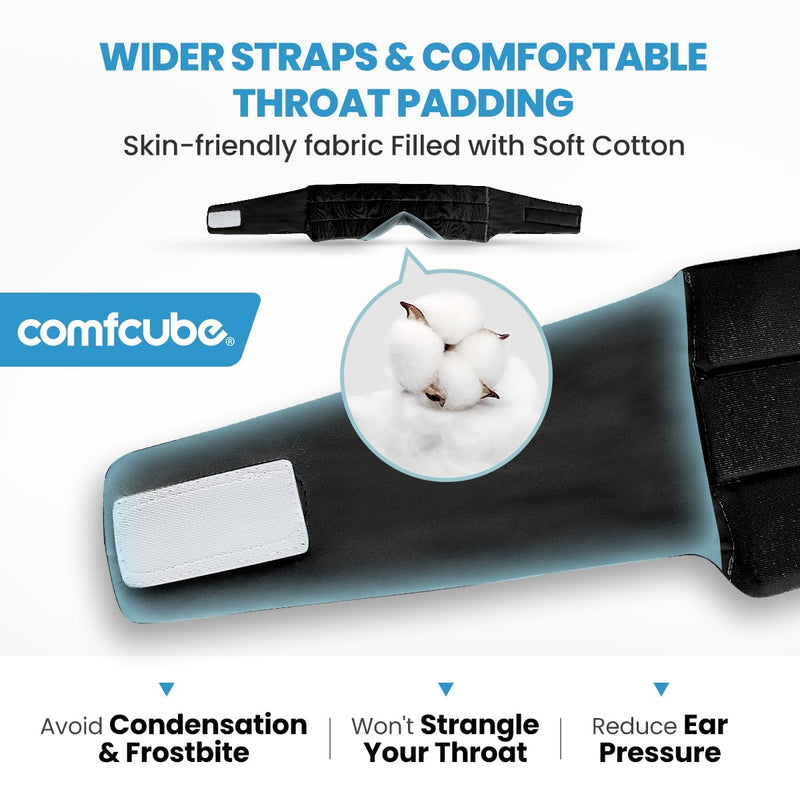 [Australia] - Face Ice Pack for Wisdom Teeth, 2 Hours Long Lasting Cold Therapy Flexible Cold Pack Head Wrap for Wisdom Teeth Surgery, TMJ, Chin, Oral Pain, Facial Surgery, Jaw Pain, Tonsillectomy Black Wisdom Teeth Ice Pack 