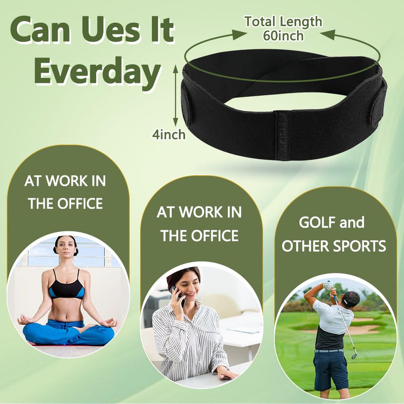 [Australia] - Zelen Sacroiliac Si Joint Belt for Women Men, Sacroiliac Belt Pelvic Brace, Hip Trochanteric Band for Hip Pain, Lower Back Support Brace, Pelvic Tilt Corrector, Sciatia, Si Joint Pain Relief 