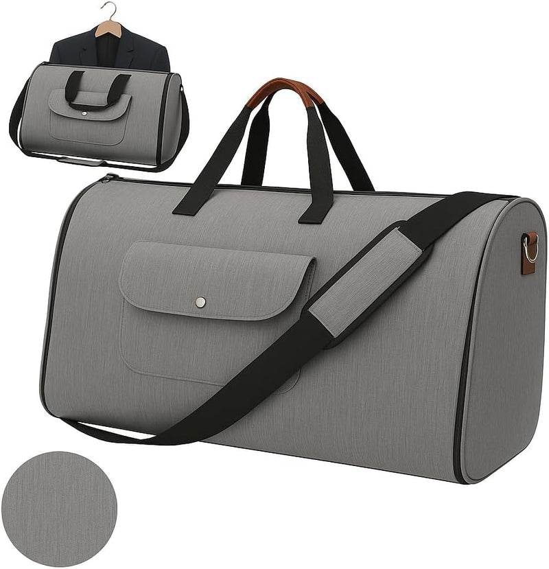 Suit Travel Convertible Carry On Water-Resistant Dufffel Garment Bag | Converts from garment bag to duffel bag Wrinkle-reducing compartment helps keep suits, dresses, and formal wear neatly stored