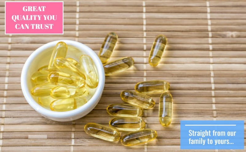 Omega 3 6 9 High Strength Essential Fatty Acids Fish Oil Supplement 1000mg Soft Gel Capsules & Added Vitamin E (180) 180