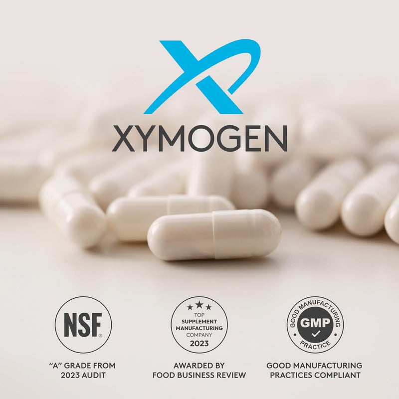 XYMOGEN L-Theanine - 400 mg as Suntheanine - Relaxation, Focus & Stress Support - Amino Acid Supplement - Non-Drowsy - Vegetarian, Non-GMO & Gluten-Free - 60 Capsules 60 Count (Pack of 1)