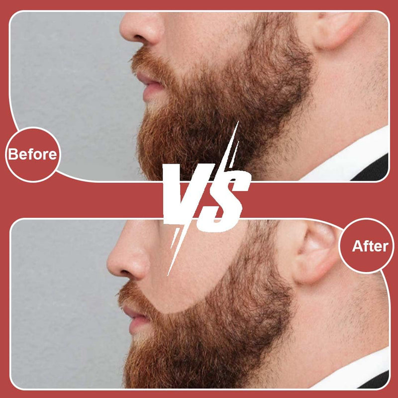 [Australia] - CPJJ Beard template and double-ended beard comb - precise styling for men's beard care, beard shapes for goatee sideburns neck, beard template for easy cutting, beard comb styling tool 