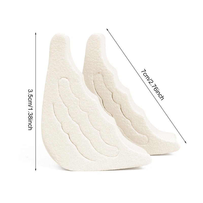 [Australia] - SKHAOVS 8 pairs of toe filler inserts, adjustable shoe fillers, adjustable toe plugs, shoe inserts for shoes that are too large, reusable shoe fillers, for women and men, black/white 