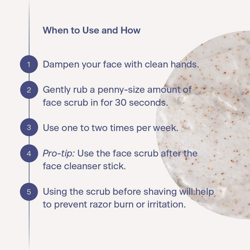 [Australia] - Disco Men’s Renewing Face Scrub – Natural & Organic Deep Exfoliating Cleanser & Pre Shave Wash, Soften, Remove Blackheads & Ingrown Hair, Eucalyptus, Paraben-Free with Coffee Extract, AHA & BHA, 2oz 