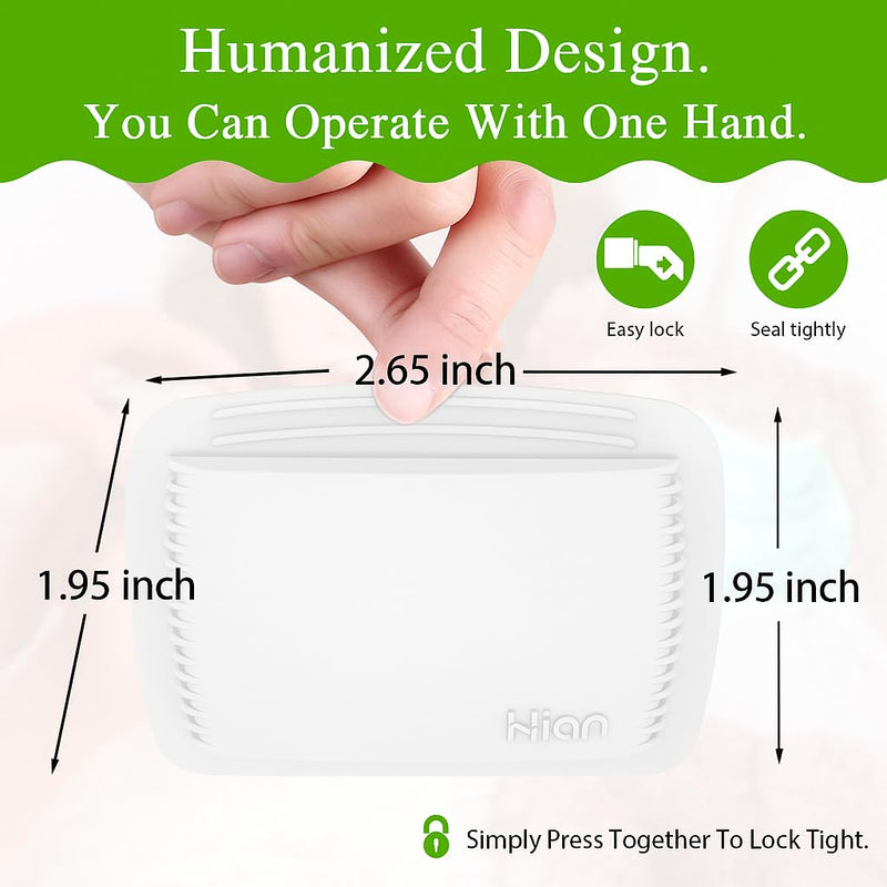 4 Pieces Pill Organizer Reusable Pocket Pill Case Portable Open Pill Pouch Silicone Small Pill Box Pill Container Pill Holder Pill Bags Organizing Medication, Vitamins, and Tablets for Travel (White) Pack of 4