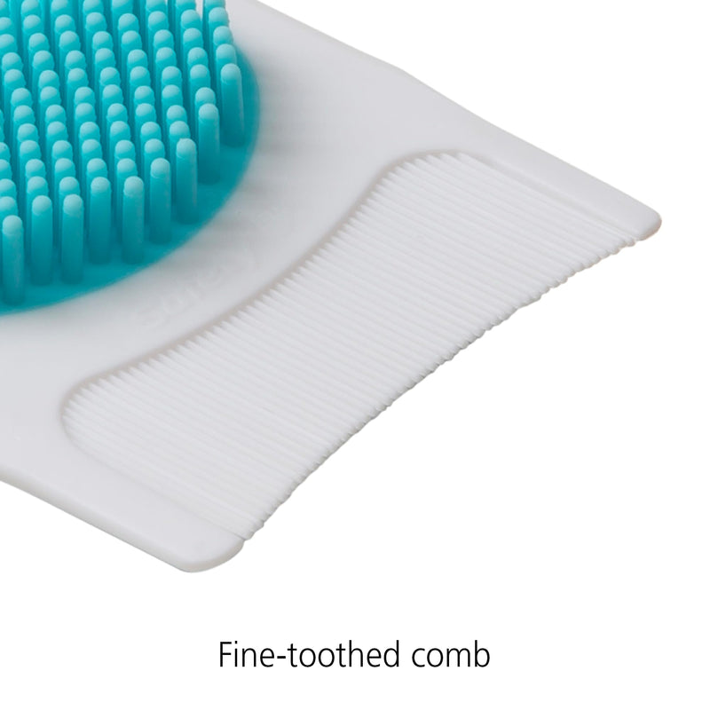 [Australia] - Safety 1st Cradle Cap Brush and Comb , White/Blue 