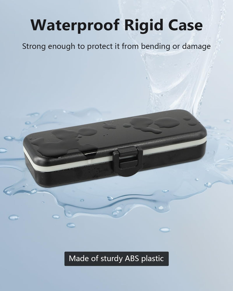 [Australia] - Kardia Mobile Case Only for KardiaMobile 6L EKG Heart Monitor, KardiaMobile 6L Case with Silicone Pad for Travel and Portable, Protect Kardia (CASE ONLY) Black 6L-Black 