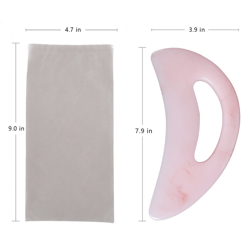 [Australia] - AICNLY Large gua sha massage tool, lymphatic drainage massager,muscle scraping massage tools,body sculpting Anti Cellulite tools for man and women (pink) Pink 
