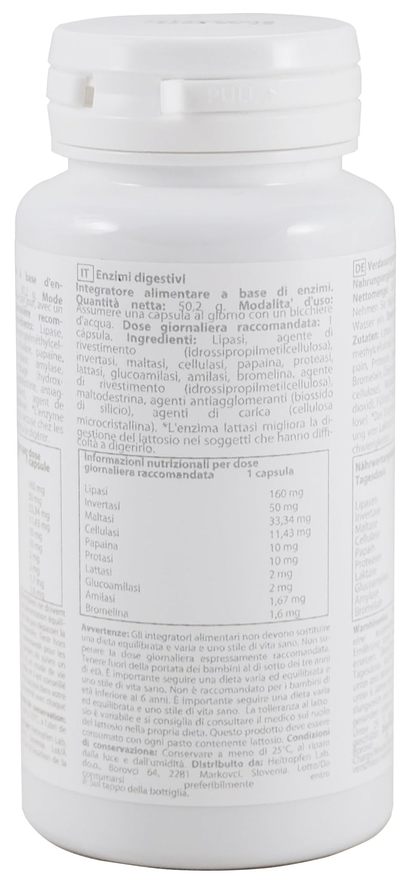 Digestive Enzymes | 90 Veggie Capsules | Food Supplement | Heiltropfen®