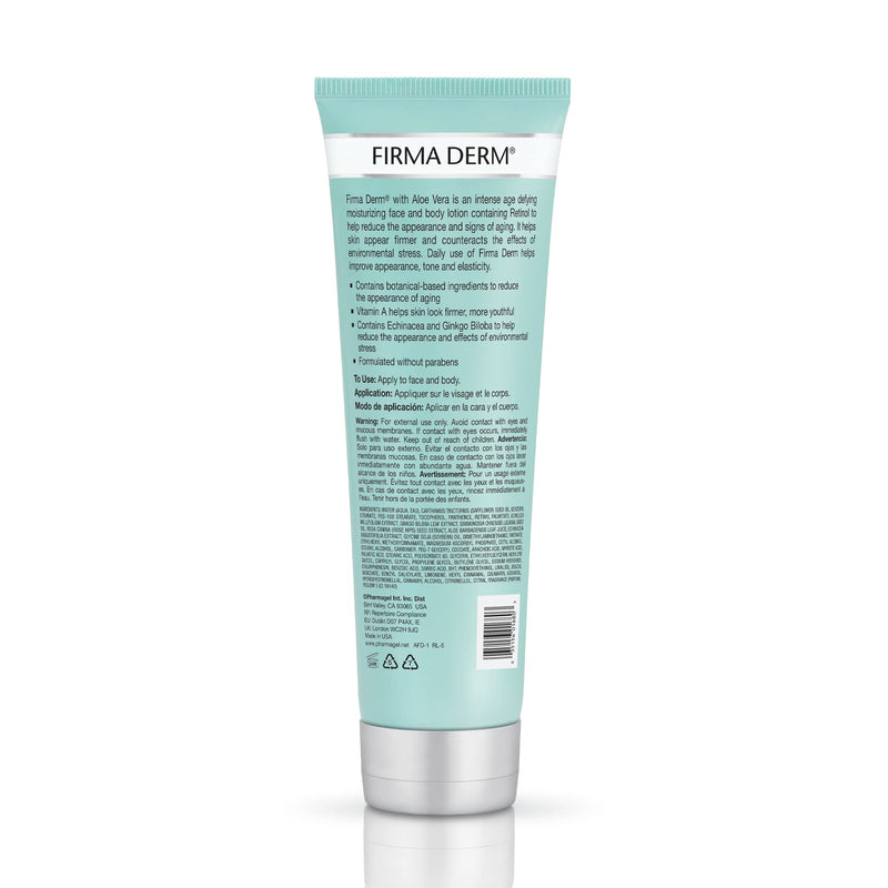 Pharmagel Firma Derm Face & Body Moisturizer – Hydrating Daily Lotion with Vitamins A, C & E and Botanical Ingredients for Dry Skin, Lightweight Formula, 8.5 oz 8.5 Fl Oz (Pack of 1)