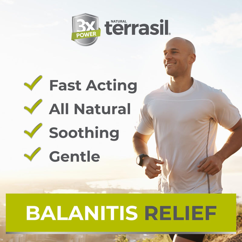 [Australia] - terrasil Balanitis Relief + Cleansing Soap 2-Product Kit – Balanitis Treatment for Men, Natural Foreskin Ointment for Balanitis Symptoms: Itch & Irritation. Dermatologist Tested (14g Tube + Soap Bar) 