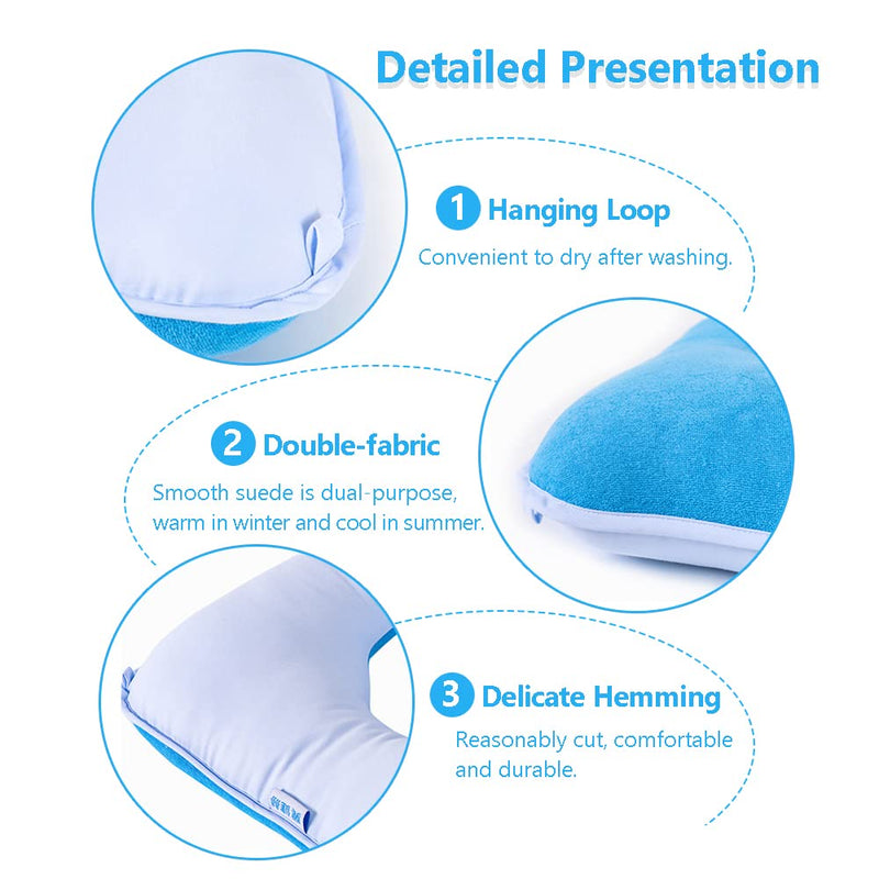 [Australia] - MESINURS Donut Butt Pillow, Anti-Decubitu Pad Bed Cushion, Pressure Nursing Pad for Bedridden, Elderly, Disabled, Pregnant (17"x17", Square) 17"x17", Square 