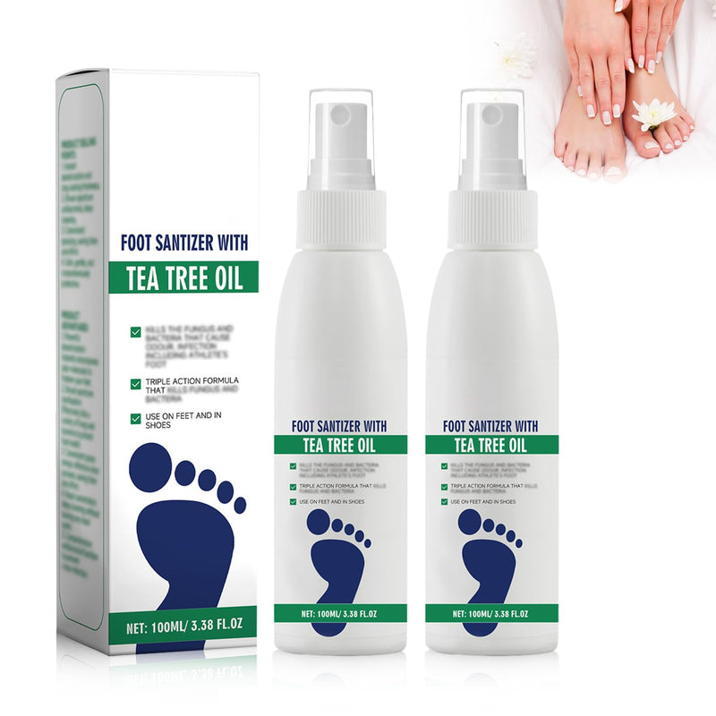 [Australia] - 2Pcs Ximonth Foot Spray with Tea Tree Oil,Tea Tree Oil Feet Spray,TeaTree OilSpray for Foot (100ml/3.38fl.oz) 