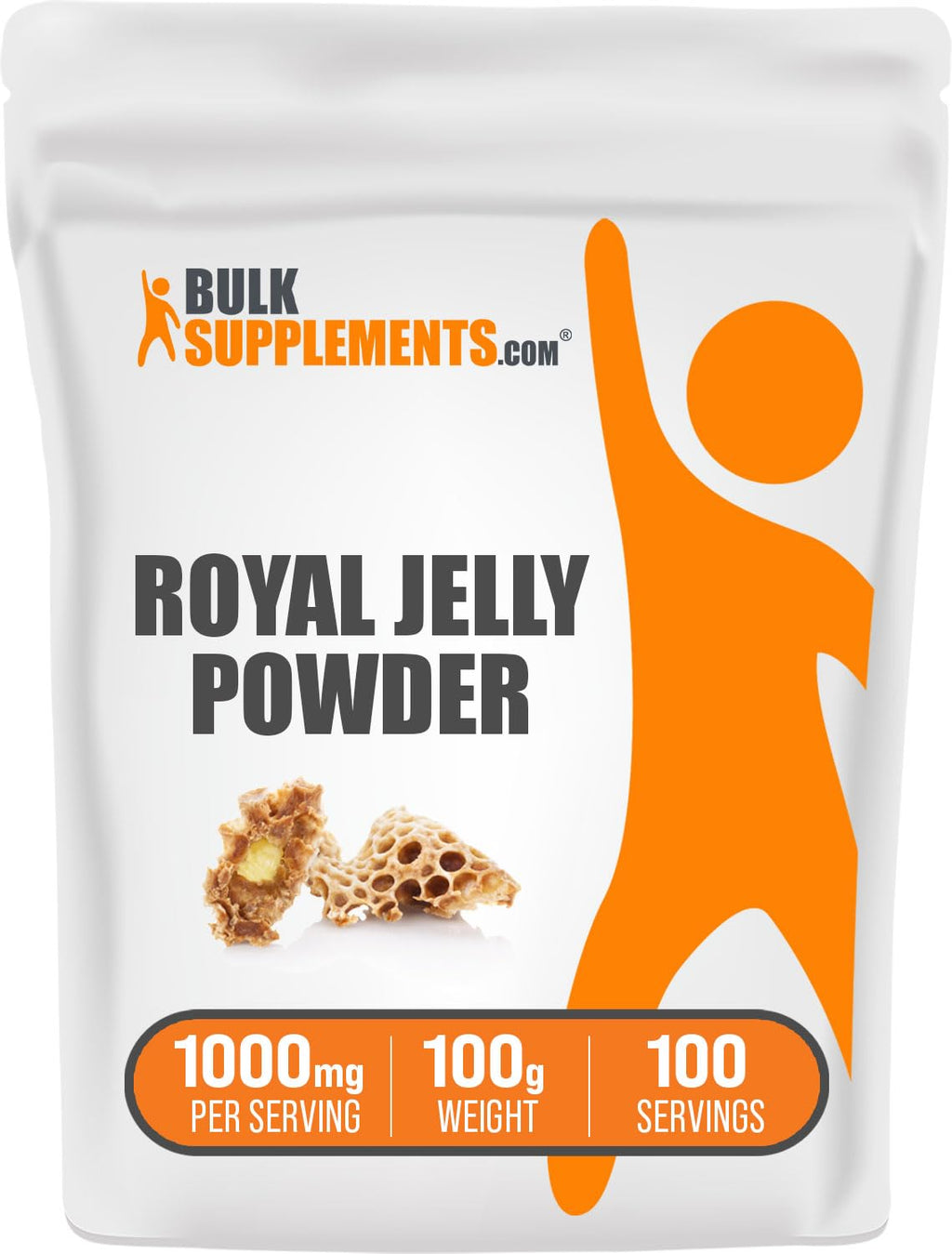 BulkSupplements.com Royal Jelly Powder - Royal Jelly Supplement, Royal Jelly 1000mg - for Immune Support, Gluten Free, 1000mg per Serving, 100g (3.5 oz) (Pack of 1) 100 Servings (Pack of 1)