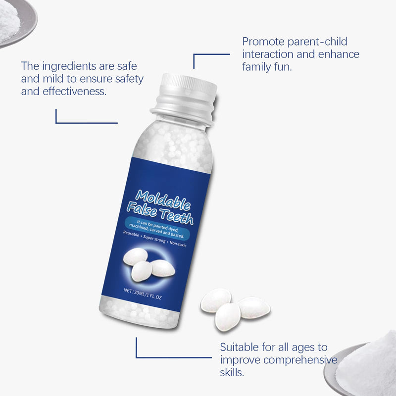 [Australia] - Dental Filling Beads(30ML/1FL.OZ) | Temporary filling, Covering of tooth cavities | Comfort-focused experience, DIY Tooth Filling Kit 