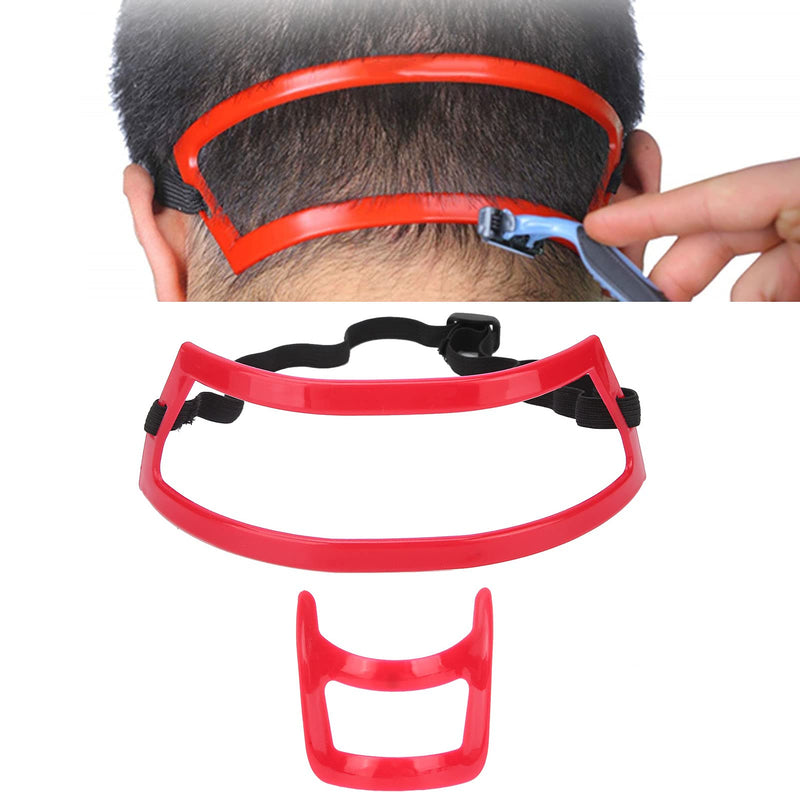 [Australia] - Beard Neck Shaving Stencil Set Men's Neck Haircut Instructions Self Haircut Trimming Tools Hair Shaving Stencil Hair Shaving Instructions Neck Shaving Template Mustache 