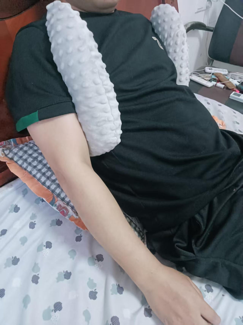 2Pcs Under Arm Support Pillow Mastectomy Pillow Postoperative Nursing Pit Pillow Used For Long-Term Bed Rest To Maintain Axillary Dryness Ventilation Breathability Post Mastectomy Must Haves(Grey)