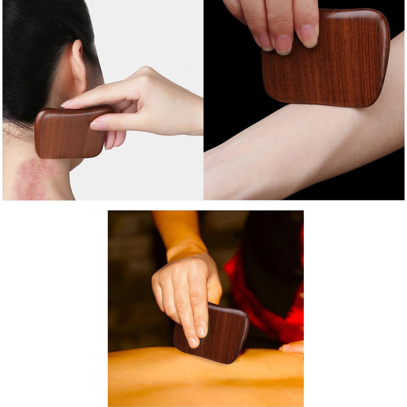 [Australia] - Wood Gua Sha Massage Tools Set,Scraping Scalp Massage Comb, Wooden Gua Sha Scraping Tools,3 Pieces. 