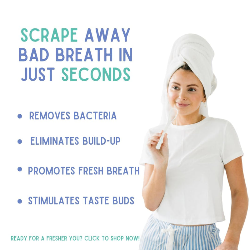 [Australia] - Ergonomic Tongue Scraper - Dentist-Developed Tongue Cleaner for Adults - Gentle Stylish Tongue Scrubber for Oral Care, Dental Hygiene - Large 