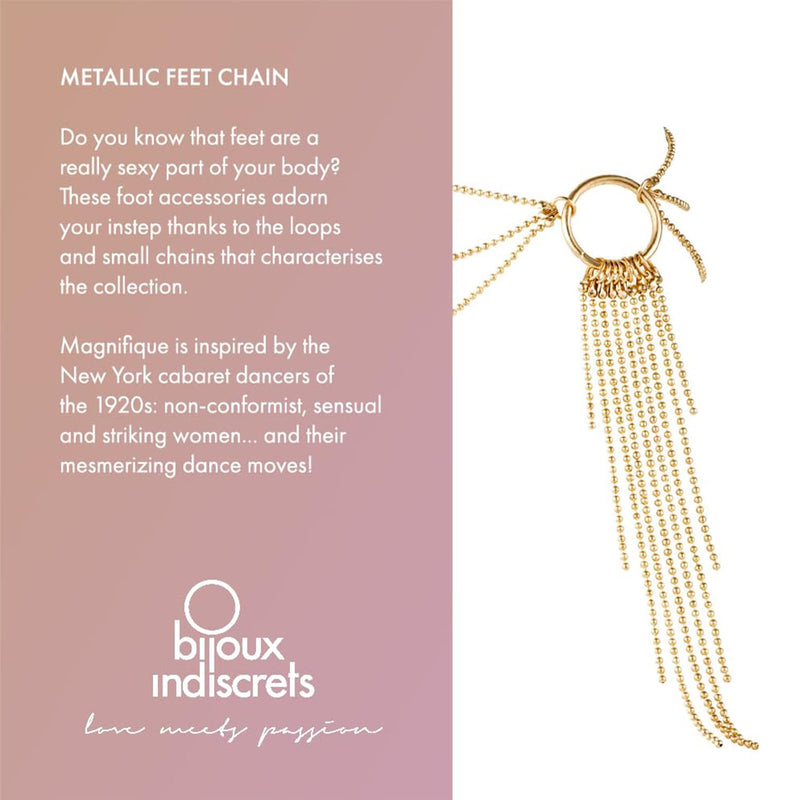 Magnifique Foot Chain - Feet Jewelry for Women Sexy - Accessories for Women Jewelry - Well-Designed Jewelry for Women feet - Charming Look Cute Durable Ankle set Gold Feet Chain