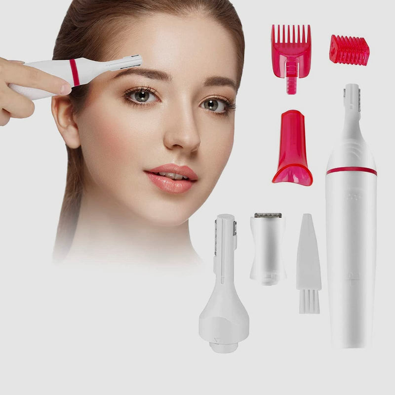 [Australia] - Electric Shaver for Women, 2 in 1 Eyebrow Razor and Painless Eyebrow Epilator for Face Eyebrow Lip Nose Legs Armpit Bikini Electric Shaver 