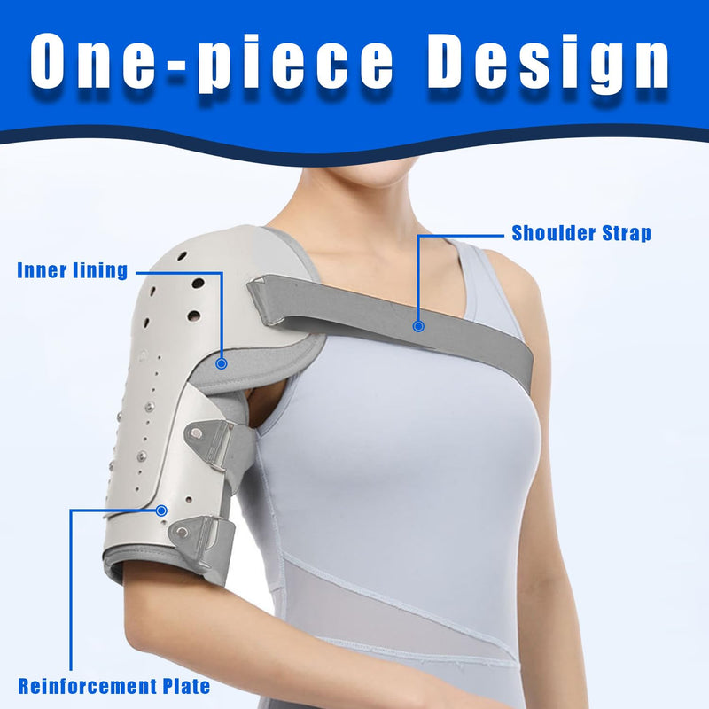 [Australia] - TARSHYRY Medium Humeral Shaft Fracture Splint & Humeral Fracture Brace for Broken Upper Arm Shoulder Bicep Left/Right Arm Long-Bone,Lightweight Breathable Humerus Fracture Splint for Men Women (Left Shoulder) Left Shoulder 