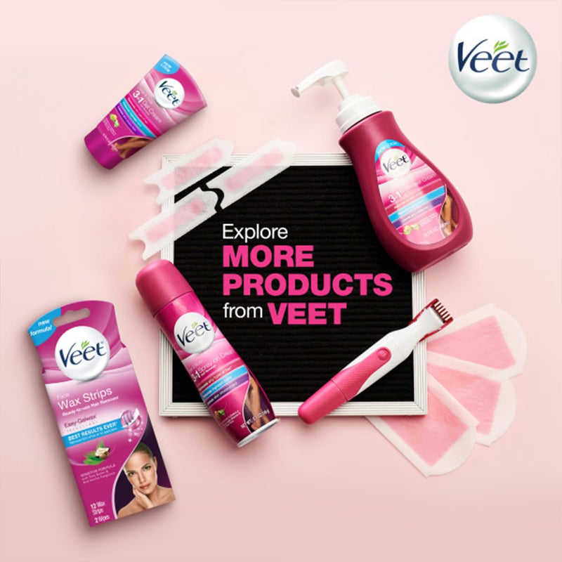[Australia] - Veet Sensitive Formula with Aloe Vera In Shower 13.5 Fl Oz. Hair Removal Cream for Legs & Body (2 Pack) 13.5 Ounce (Pack of 2) 