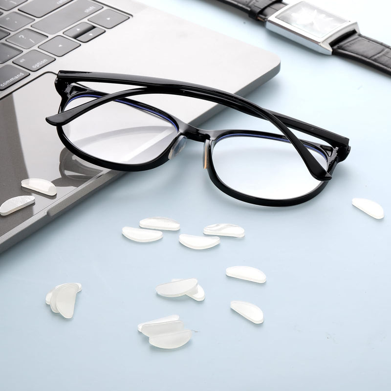 [Australia] - YUXIANLB Silicone Nose Pads 20 Pairs Non-Slip Nose Pads with Adhesive Backing for Glasses Soft Nose Grips for Glasses and Sunglasses Transparent/1 mm Transparent - 1 mm 