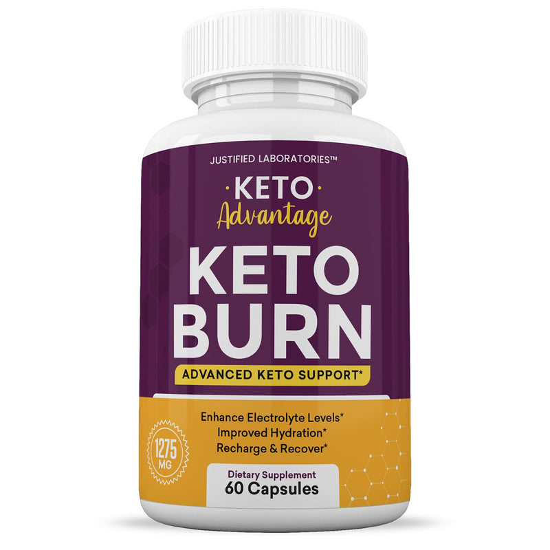 [Australia] - (2 Pack) Keto Advantage Keto Burn Pills 1275MG New & Improved Formula Contains Apple Cider Vinegar Extra Virgin Olive Oil Powder Green Tea Leaf 120 Capsules 