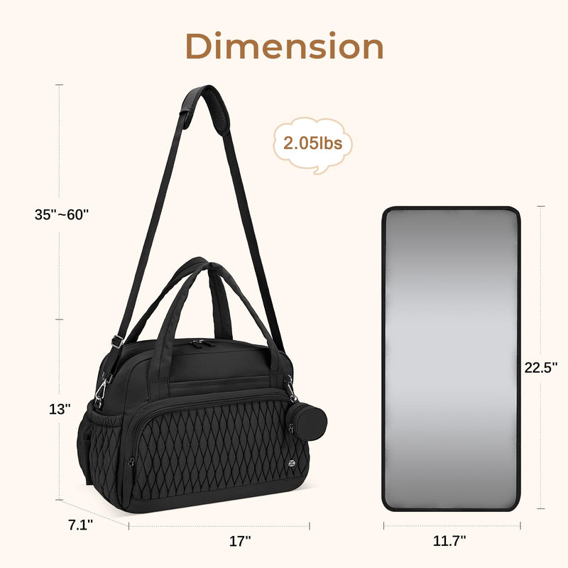 Telena Quilted Crossbody Bags for Women with Puffer Diaper Bag Totes
