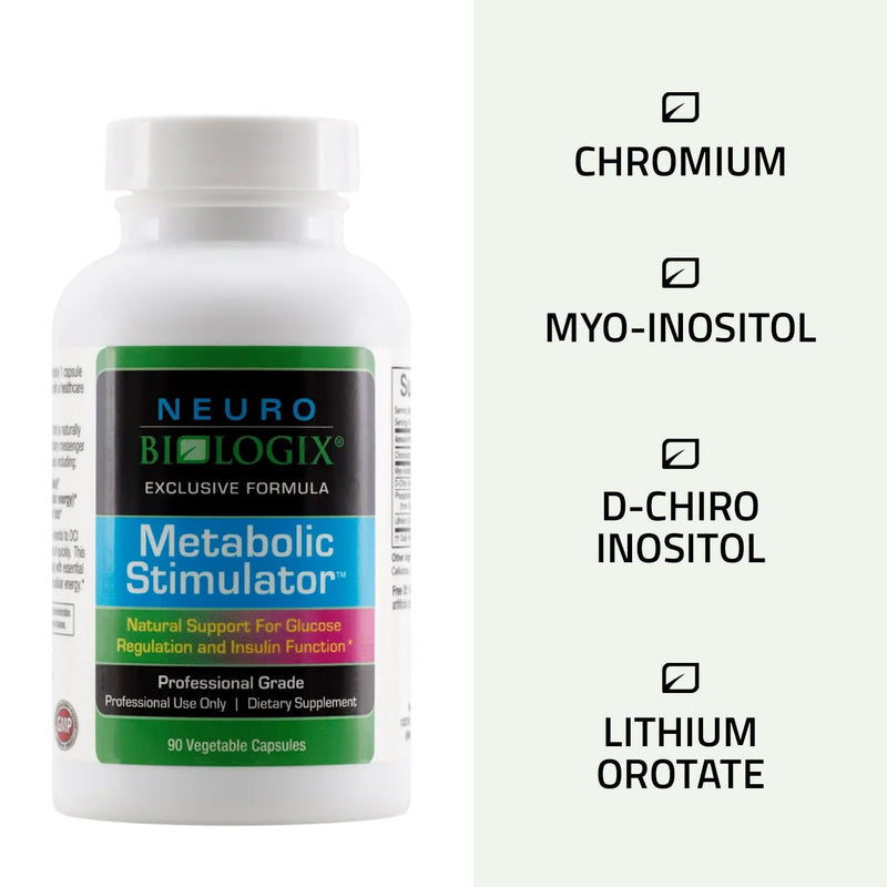 [Australia] - Neuro biologix Metabolic Stimulator Chromium Picolinate Supplements for Weight Control & Hormonal Balance for Men & Women, Contains Chromium, Myo-Inositol, D-Chiro Inositol, & Lithium, 90 Capsules 