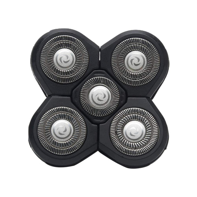 5 Head Shaver Heads, 2PCS Shaver Blade Heads Shaver Replacement for Electric Razor Shaving Bald Tool, Head and Face Electric Razor Shaver Head, Not Fit for Remington Razors and Skull Rotary Razors