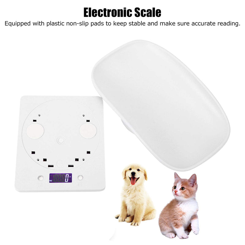 Digital Pet Scale, Small Animal Weight Scale Portable Electronic LED Kitchen Scale High for Weighing Small Dog Cat Kitten Rabbit Puppy Hamster Hedgehog - PawsPlanet Australia